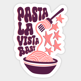 Food pun pasta la vista Sticker